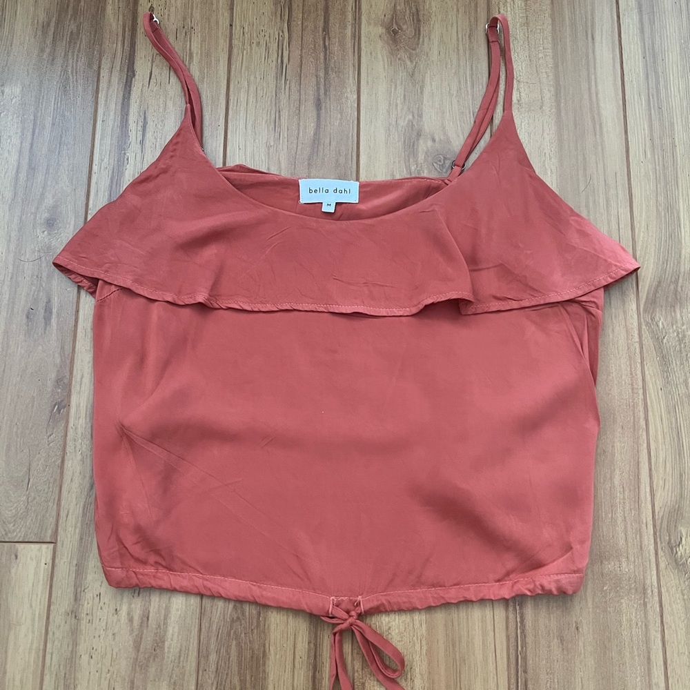 Bella Dahl Ruffled Crop Tank